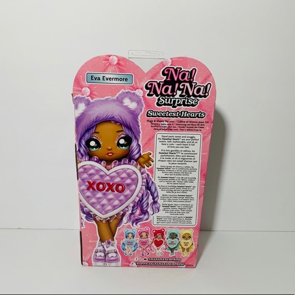 🆕 Na Na Na Surprise Eva Evermore Purple Teddy Bear-Inspired 7.5" Fashion Doll - Picture 7 of 8